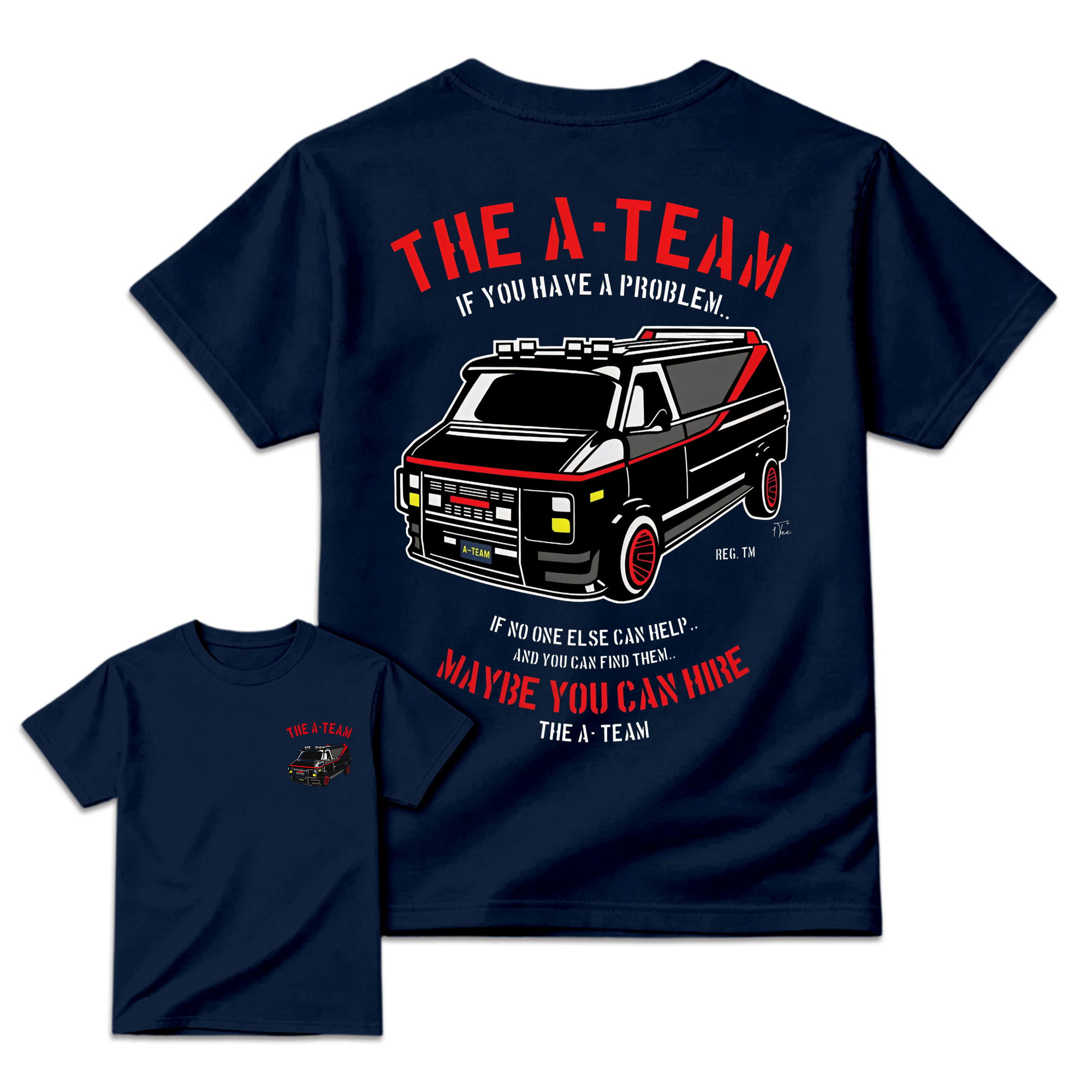 "Maybe You Can Hire" Retro Van Graphic T-Shirt