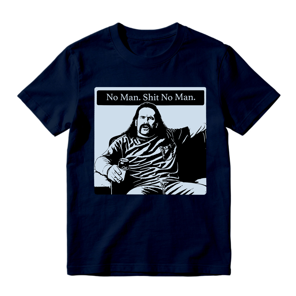 "No Man Shit No Man" Vintage Graphic T-Shirt