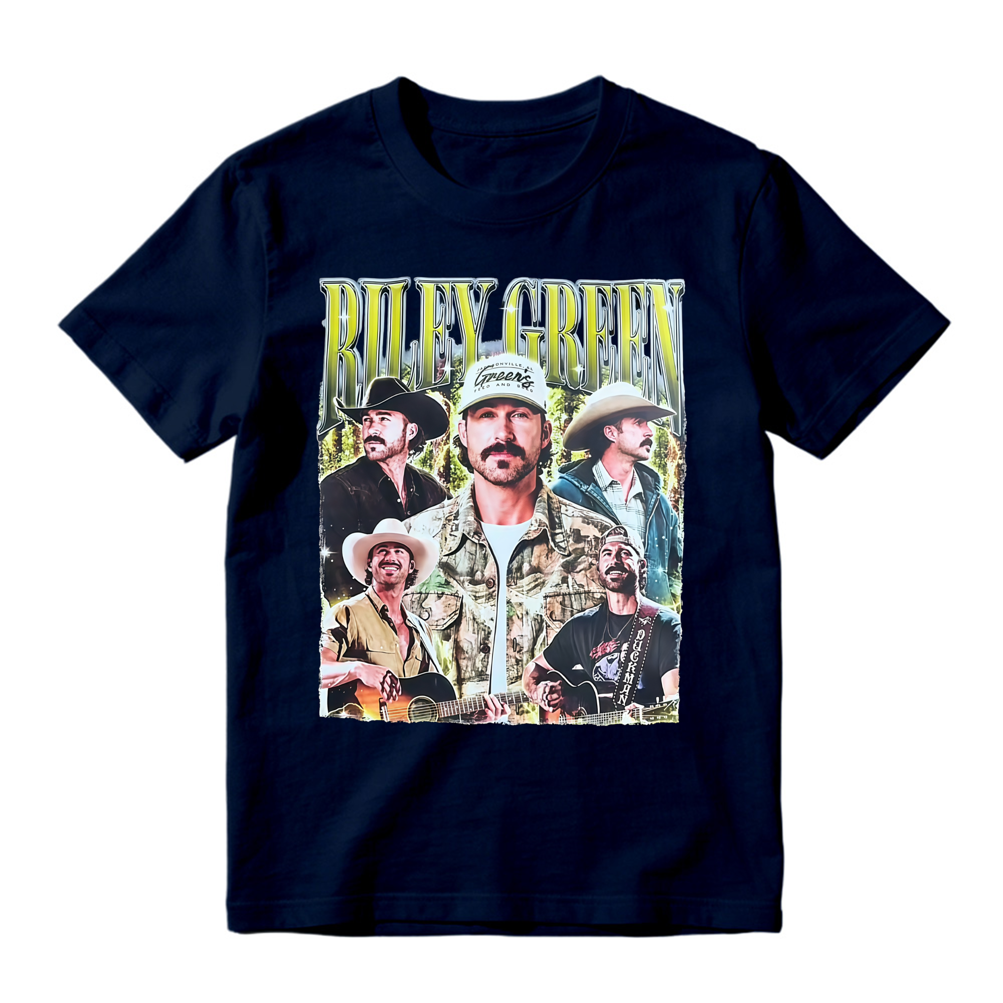 Country Singer Cowboy Hat Vintage Graphic T-Shirt