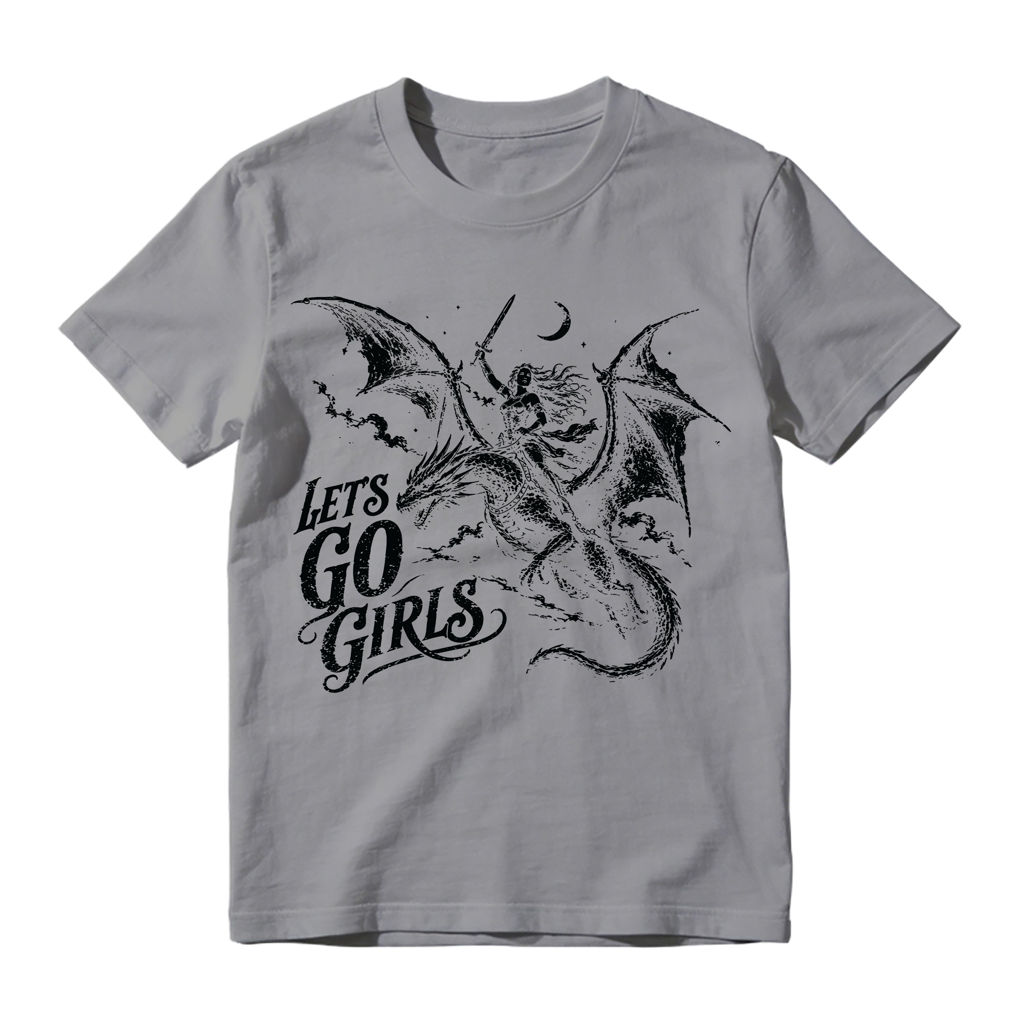 Let's Go Girls Dragon Graphic T-Shirt