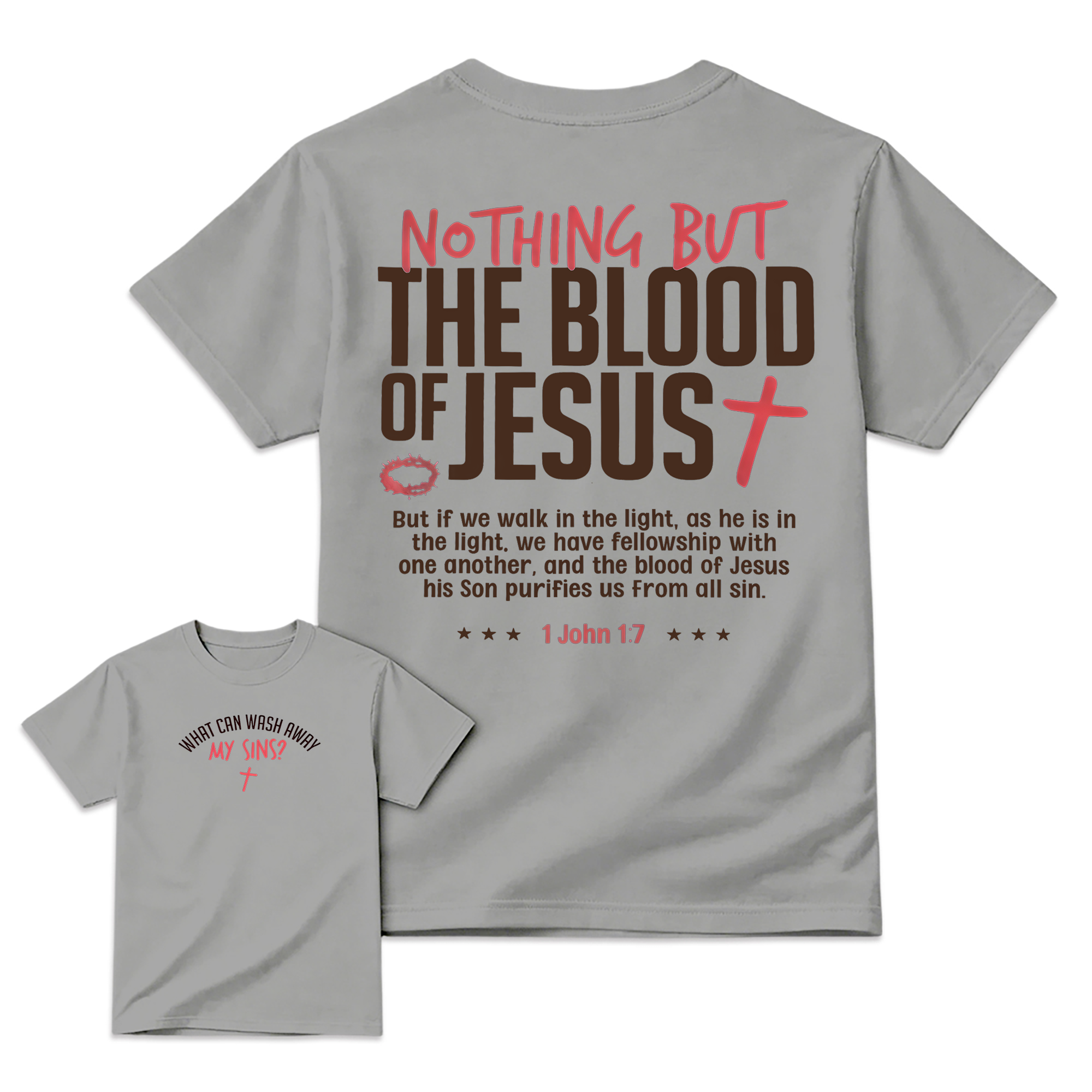Nothing But The Blood Christian Faith Verse T-Shirt