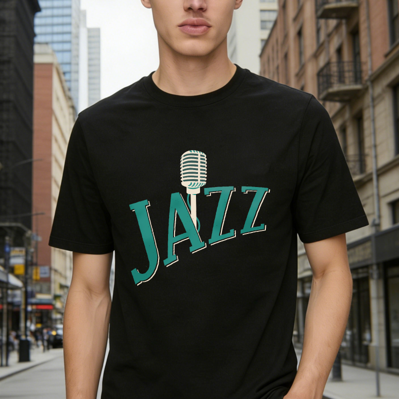 Jazz Microphone Vintage Music Lover Unisex Classic T-shirt