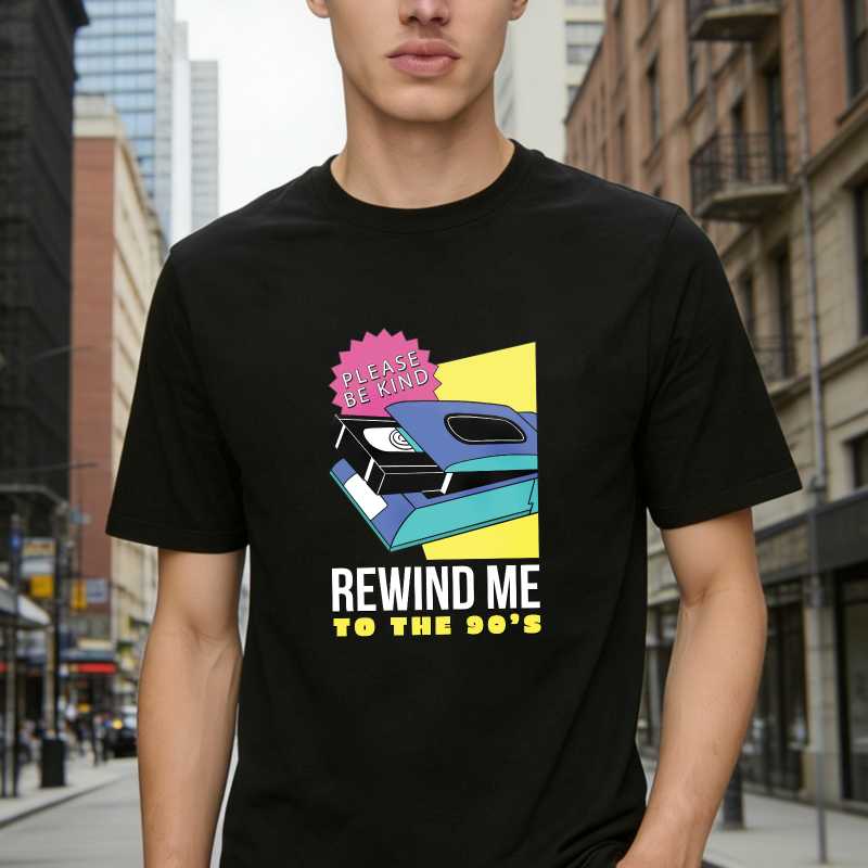 Rewind Me To The 90S Vhs Tape Please Be Kind Retro Nostalgia Unisex Classic T-shirt
