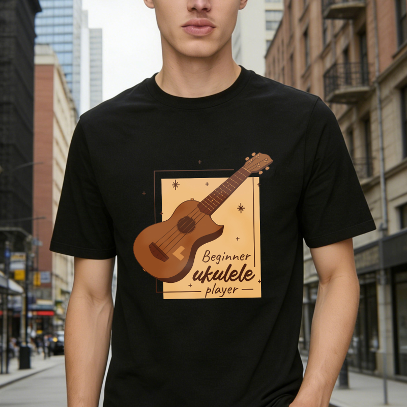 Beginner Ukulele Player Guitar Music Instrument Graphic Unisex Classic T-shirt