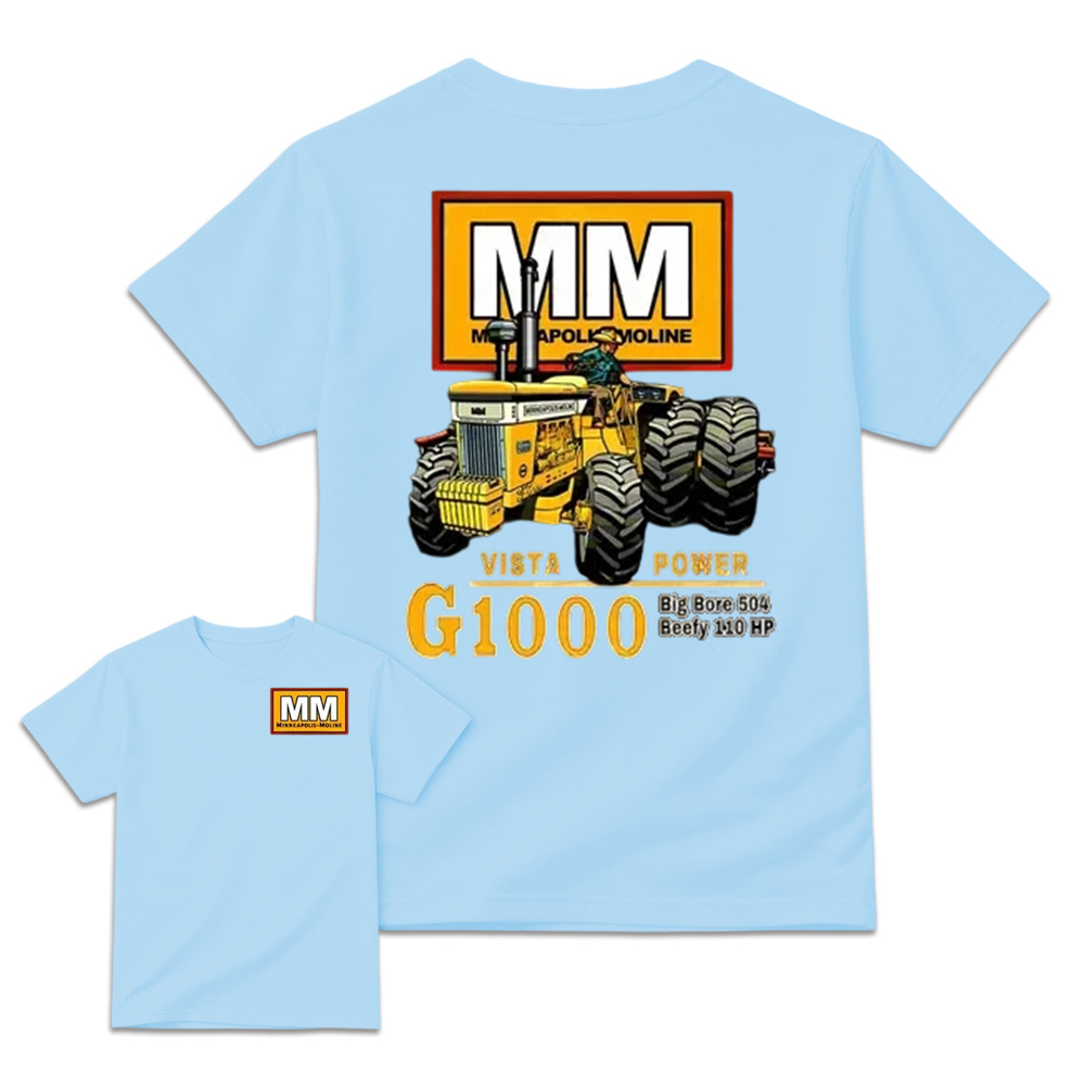 Minneapolis-Moline G1000 Vista Power Tractor Vintage Graphic T-Shirt
