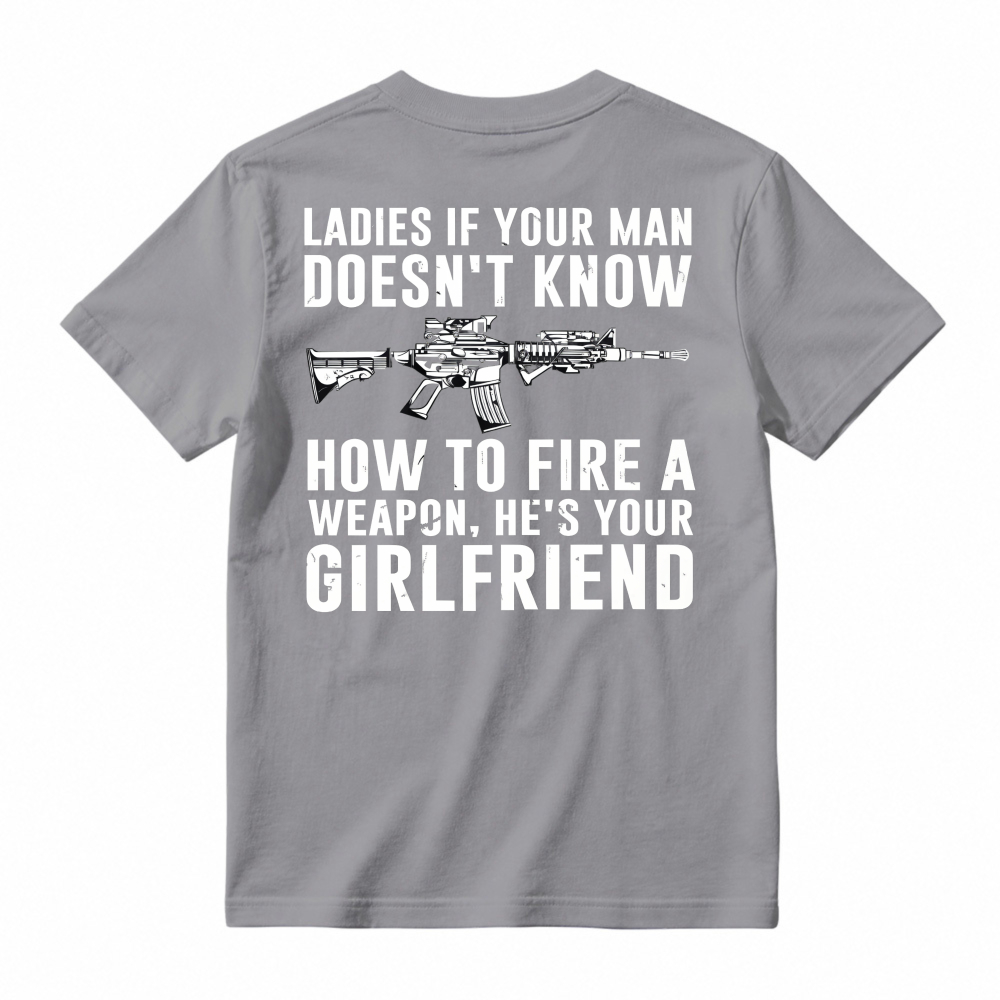 Funny Gun Safety Quote Graphic T-shirt