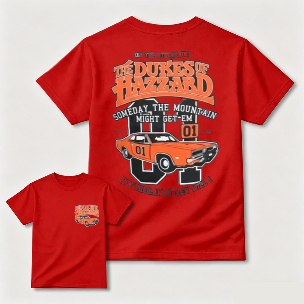 Retro American Muscle Car Graphic Tee Vintage Road Trip Cotton T-Shirt