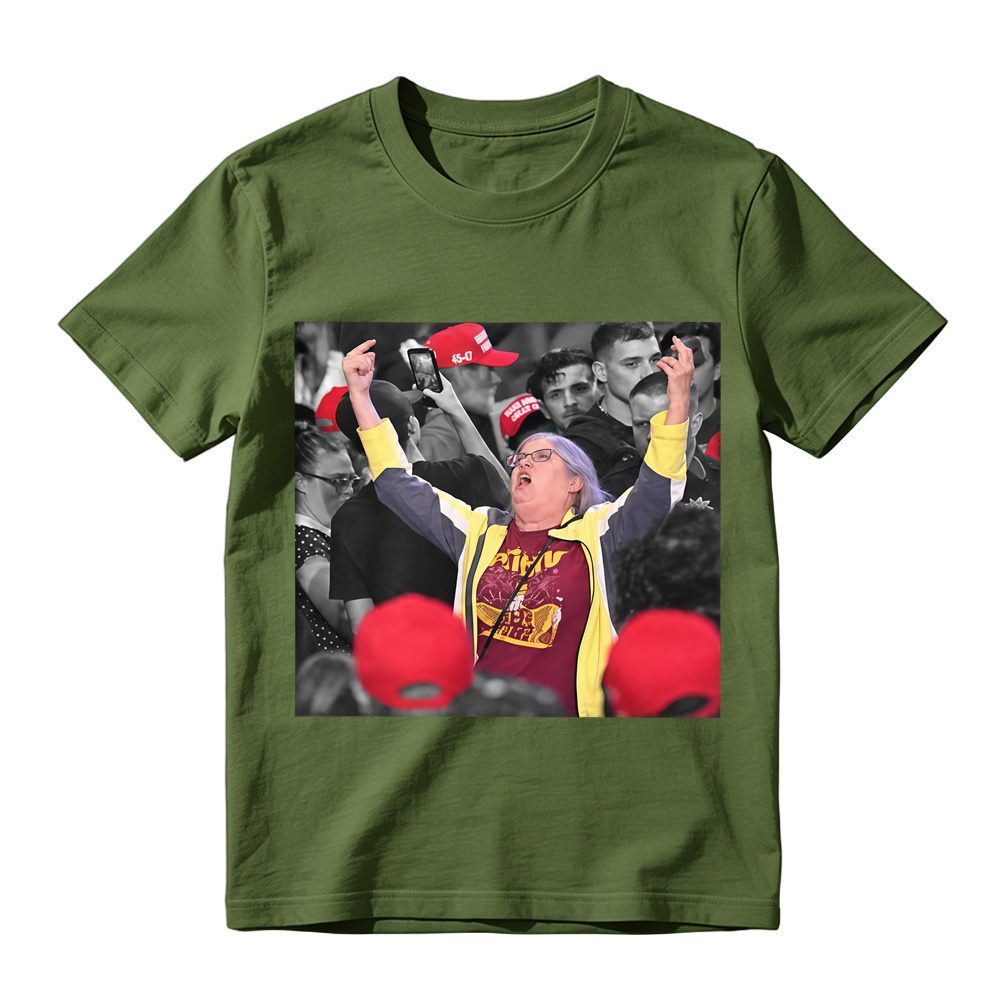 Crowded Rally Middle Finger Funny T-Shirt 