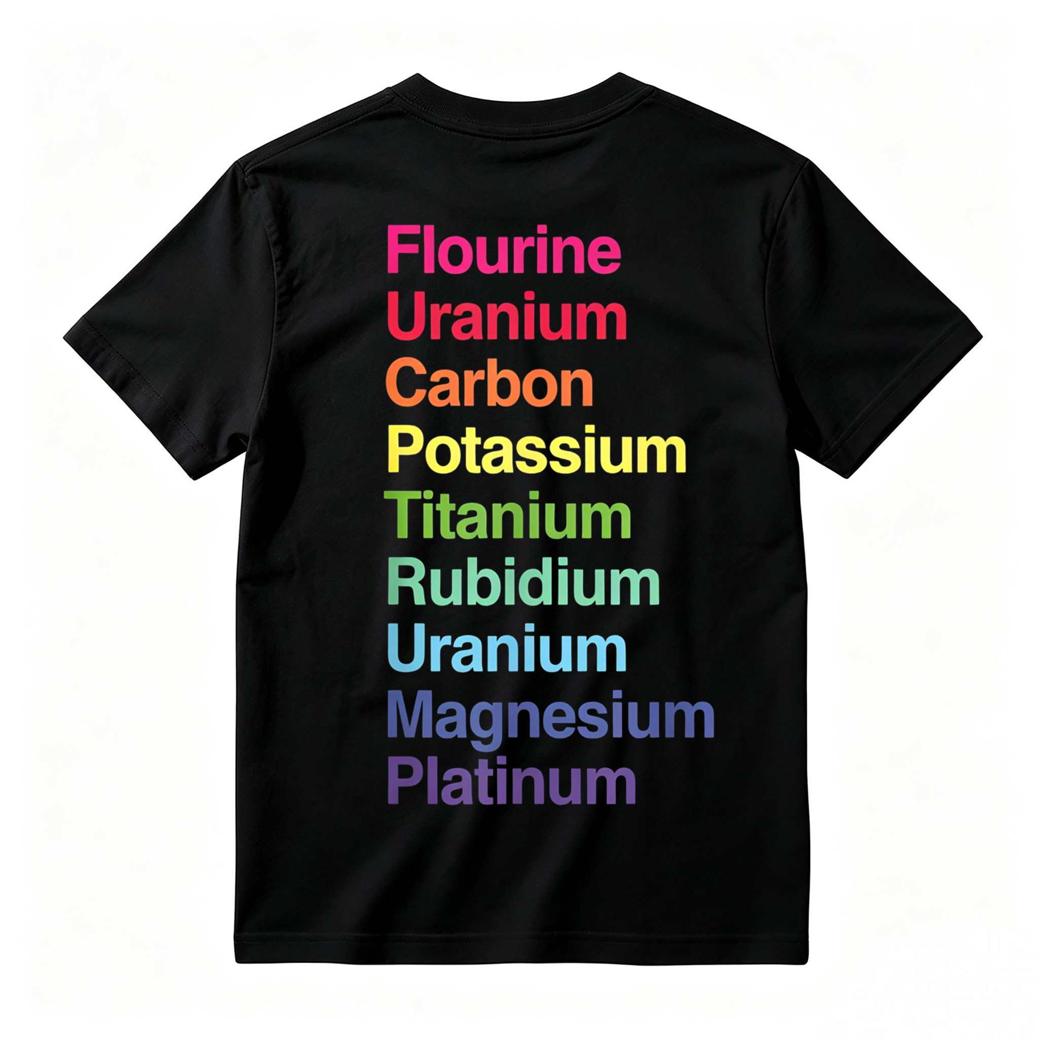 Periodic Table Elements Acronym Graphic T-Shirt