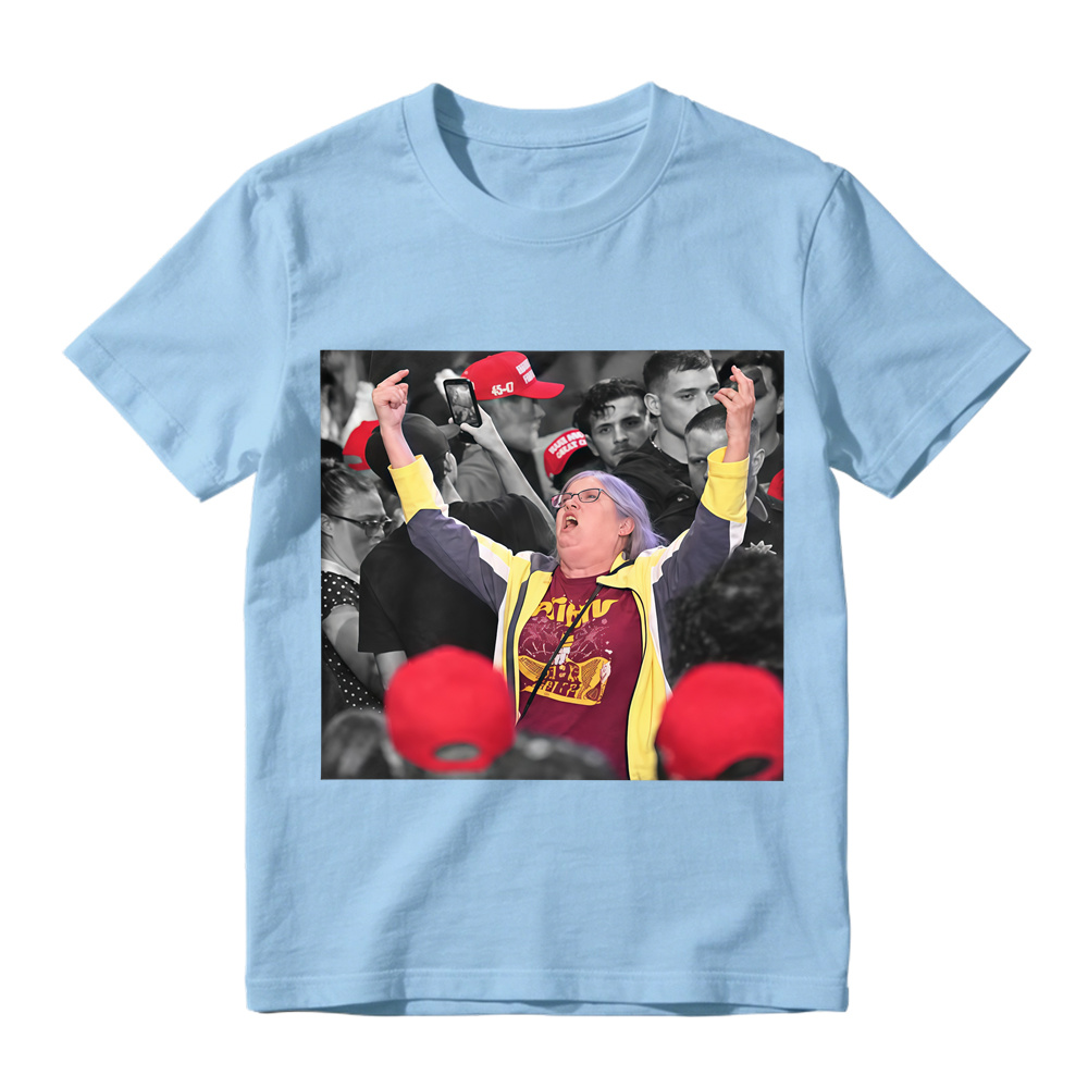 Crowded Rally Middle Finger Funny T-Shirt 