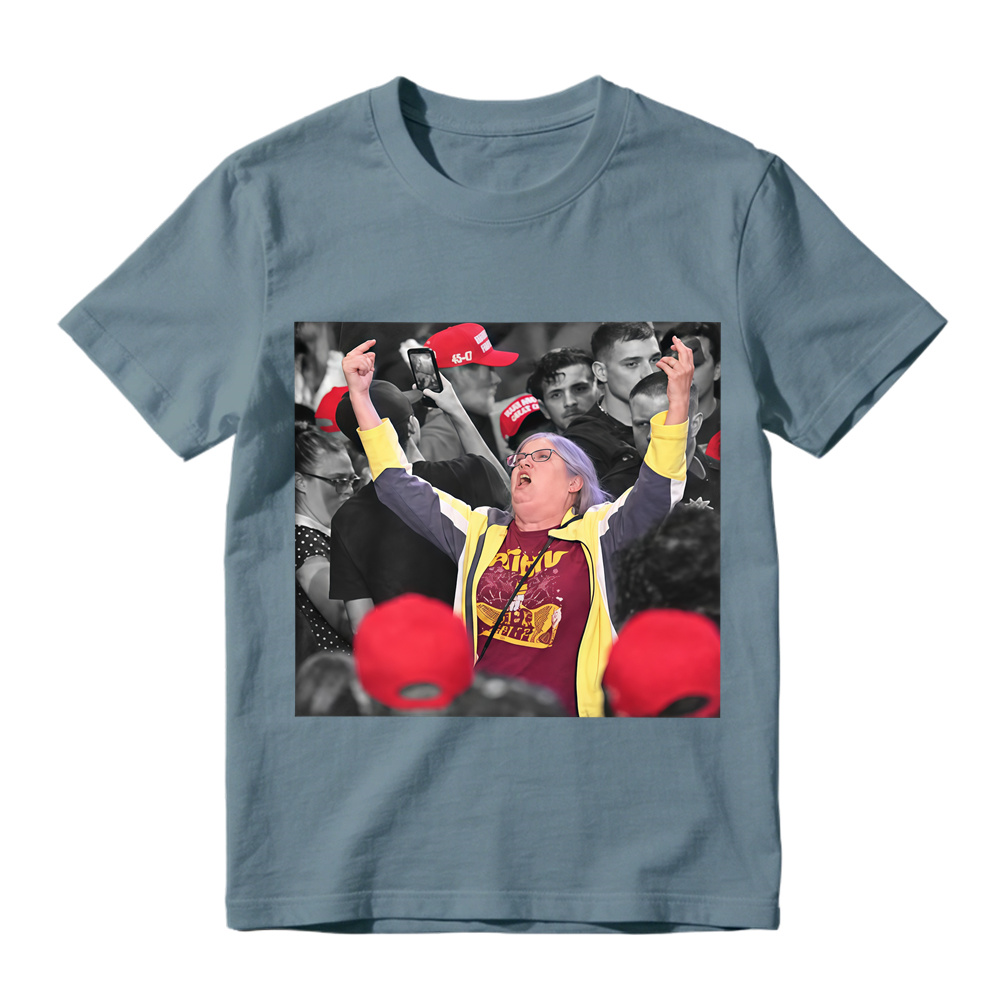 Crowded Rally Middle Finger Funny T-Shirt 