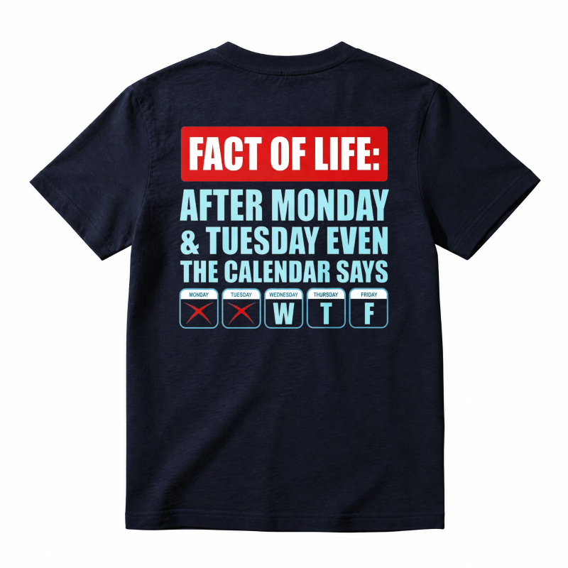 After Monday Tuesday WTF Funny Corporate Humor Graphic T-Shirt