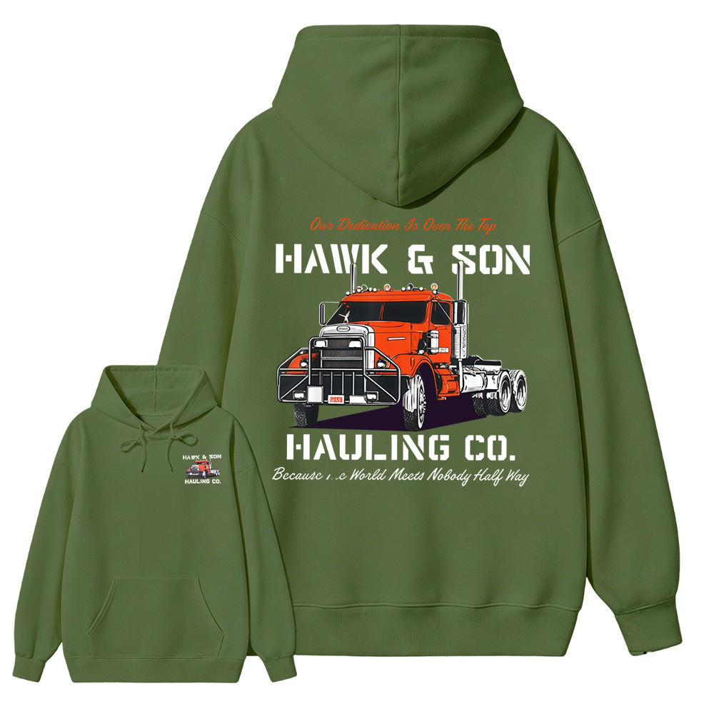 Hawk & Son Over The Top Semi Truck Graphic Hoodie