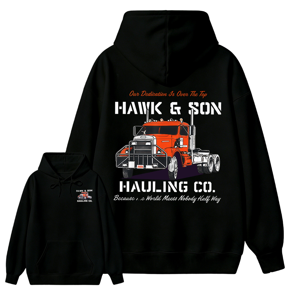 Hawk & Son Over The Top Semi Truck Graphic Hoodie