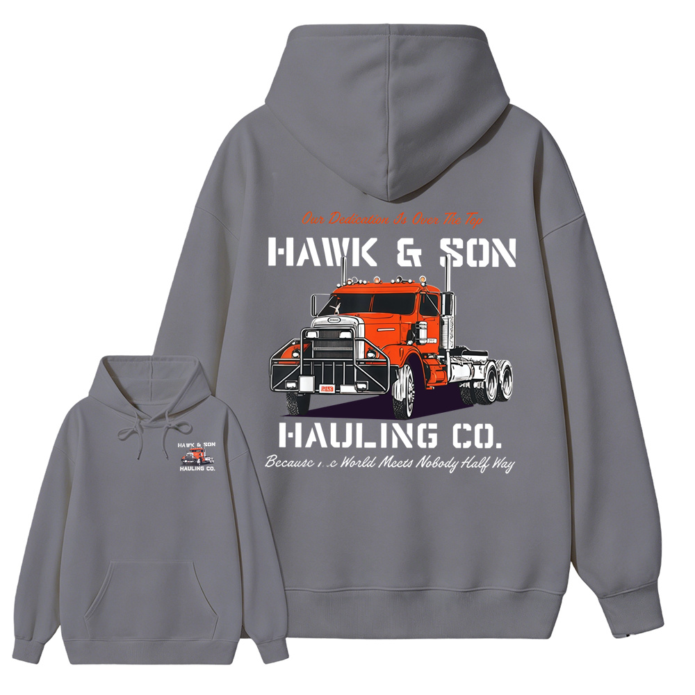 Hawk & Son Over The Top Semi Truck Graphic Hoodie