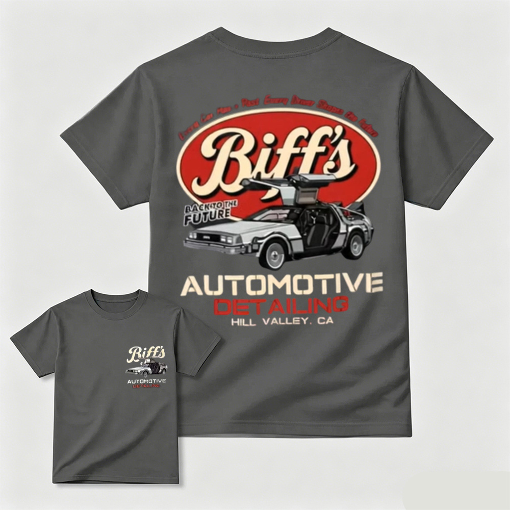 Classic Gullwing Sports Car Graphic T-Shirt Retro Automotive Cotton Tee
