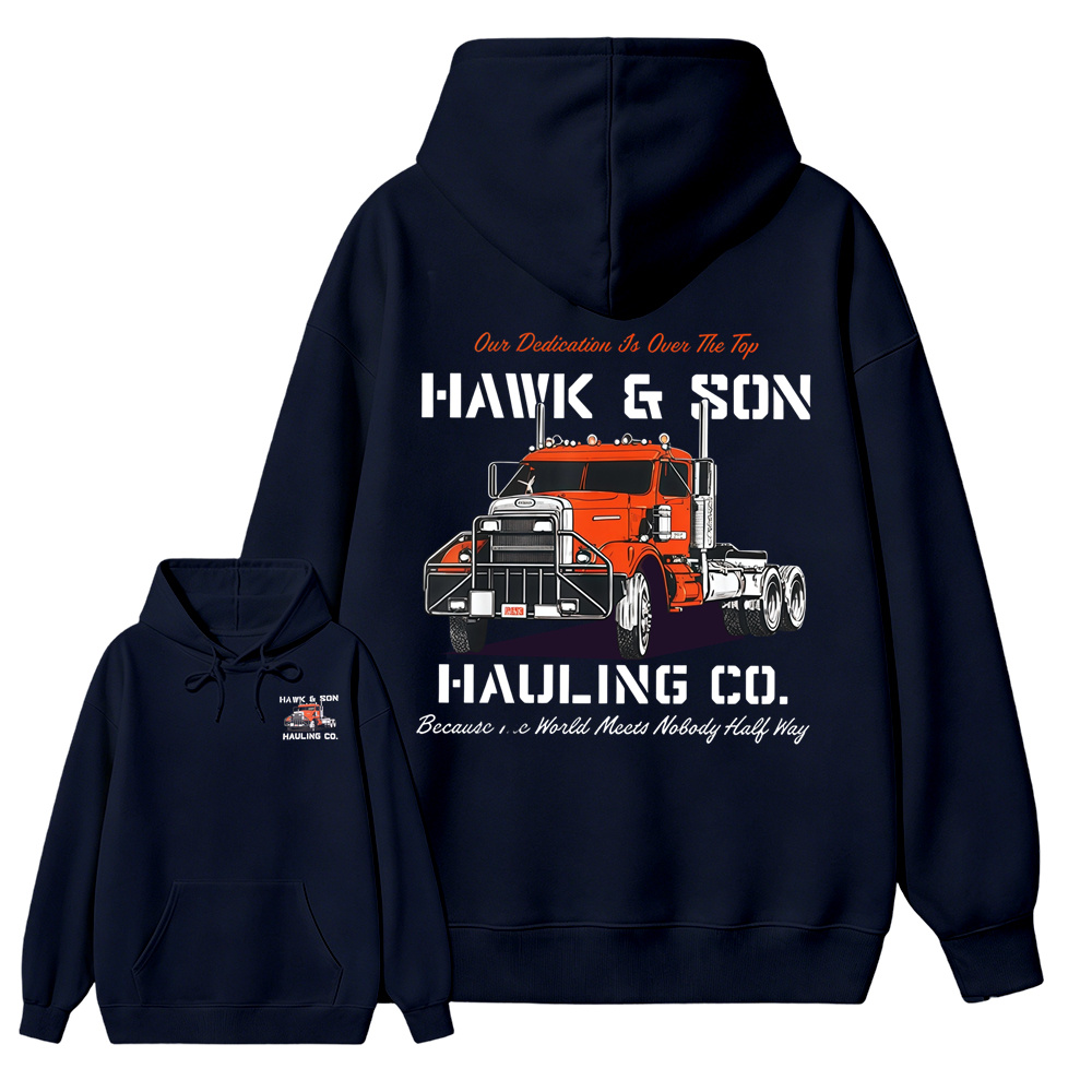 Hawk & Son Over The Top Semi Truck Graphic Hoodie