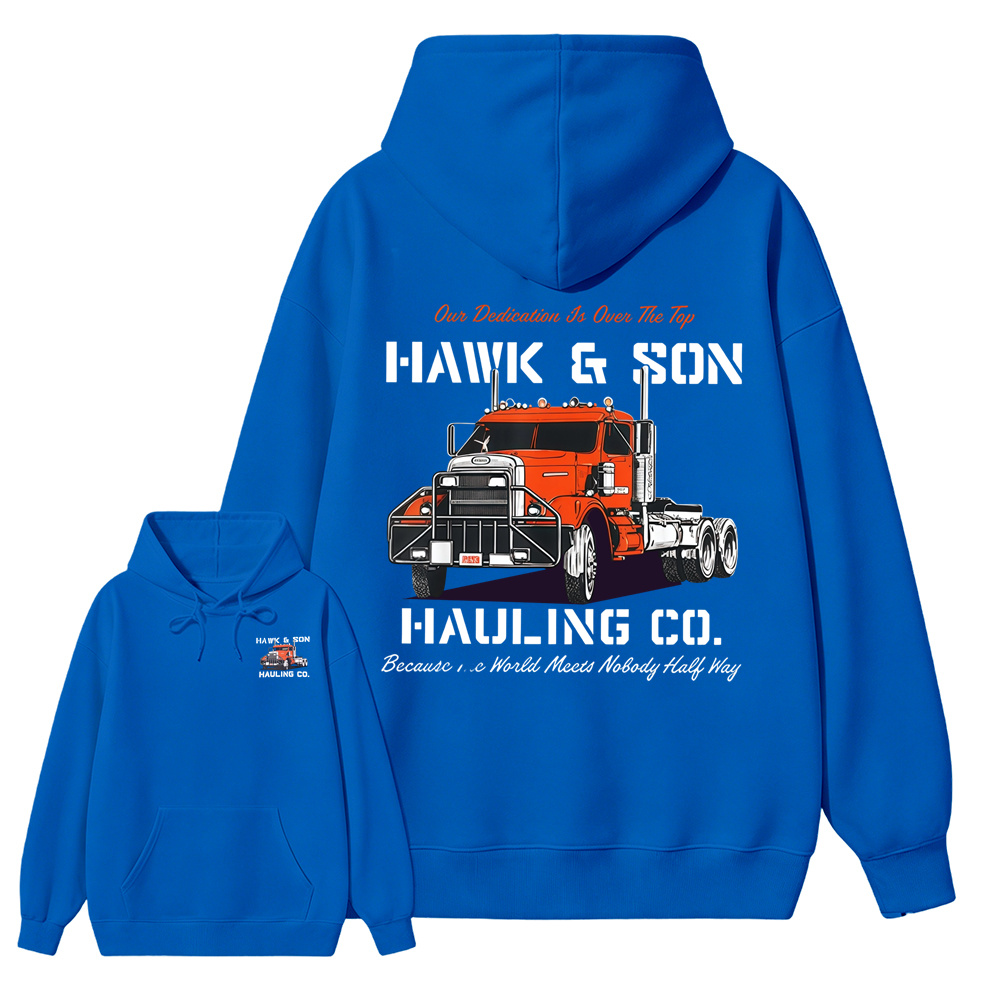 Hawk & Son Over The Top Semi Truck Graphic Hoodie