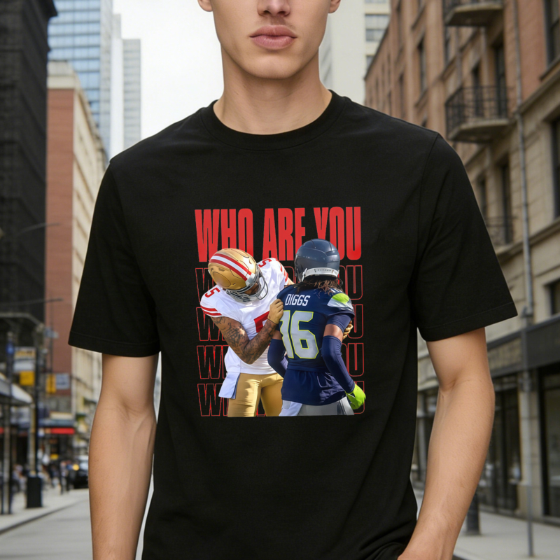 Who Are You Football Players Graphic T-shirt