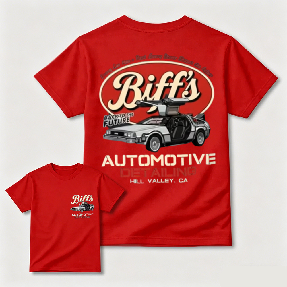 Classic Gullwing Sports Car Graphic T-Shirt Retro Automotive Cotton Tee