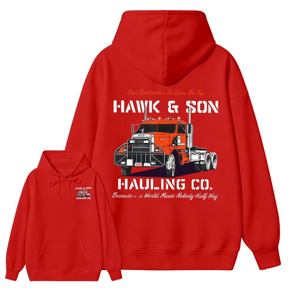Hawk & Son Over The Top Semi Truck Graphic Hoodie