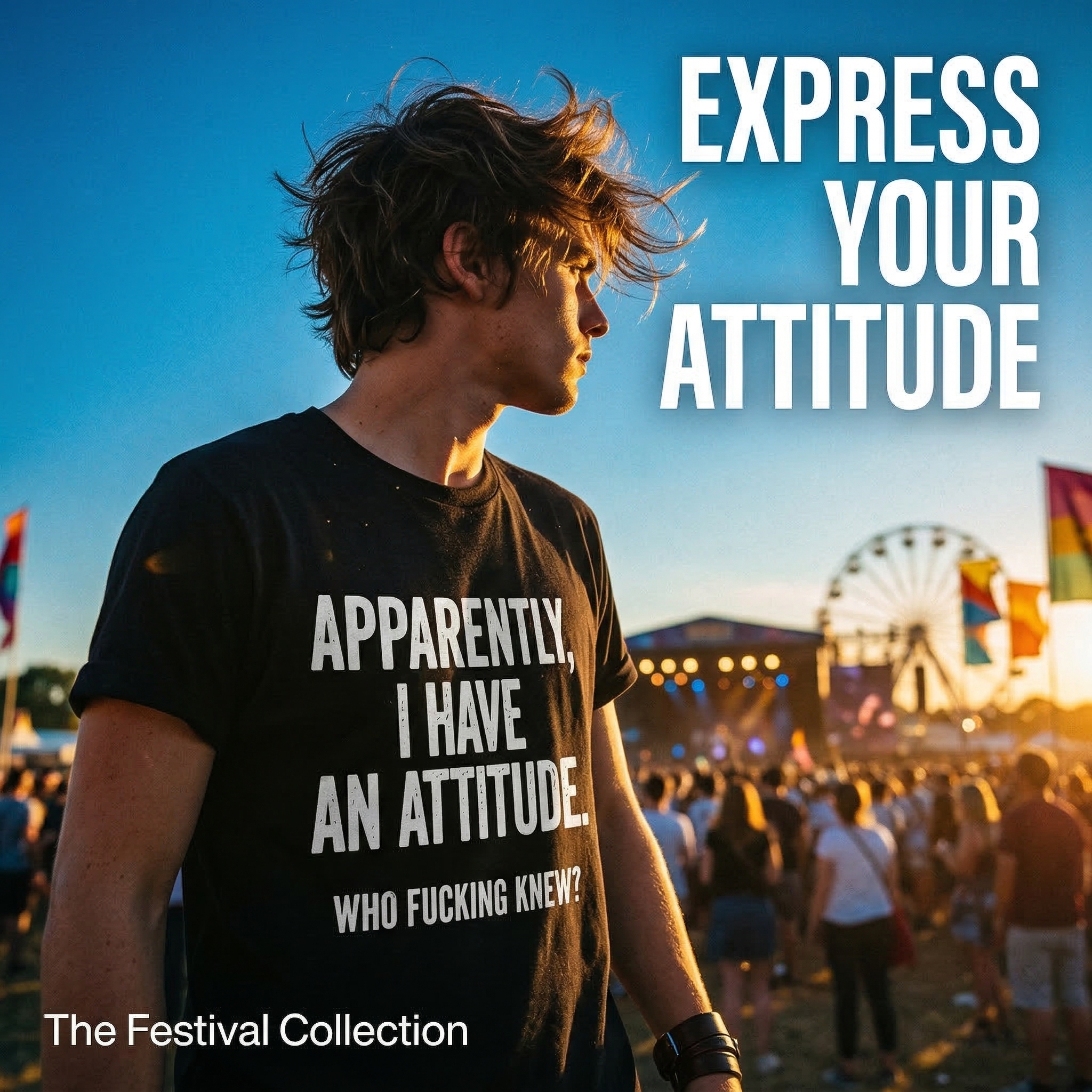 TEECURENT Apparently I Have An Attitude Who Fucking Knew Pure Cotton Short Sleeve T Shirt