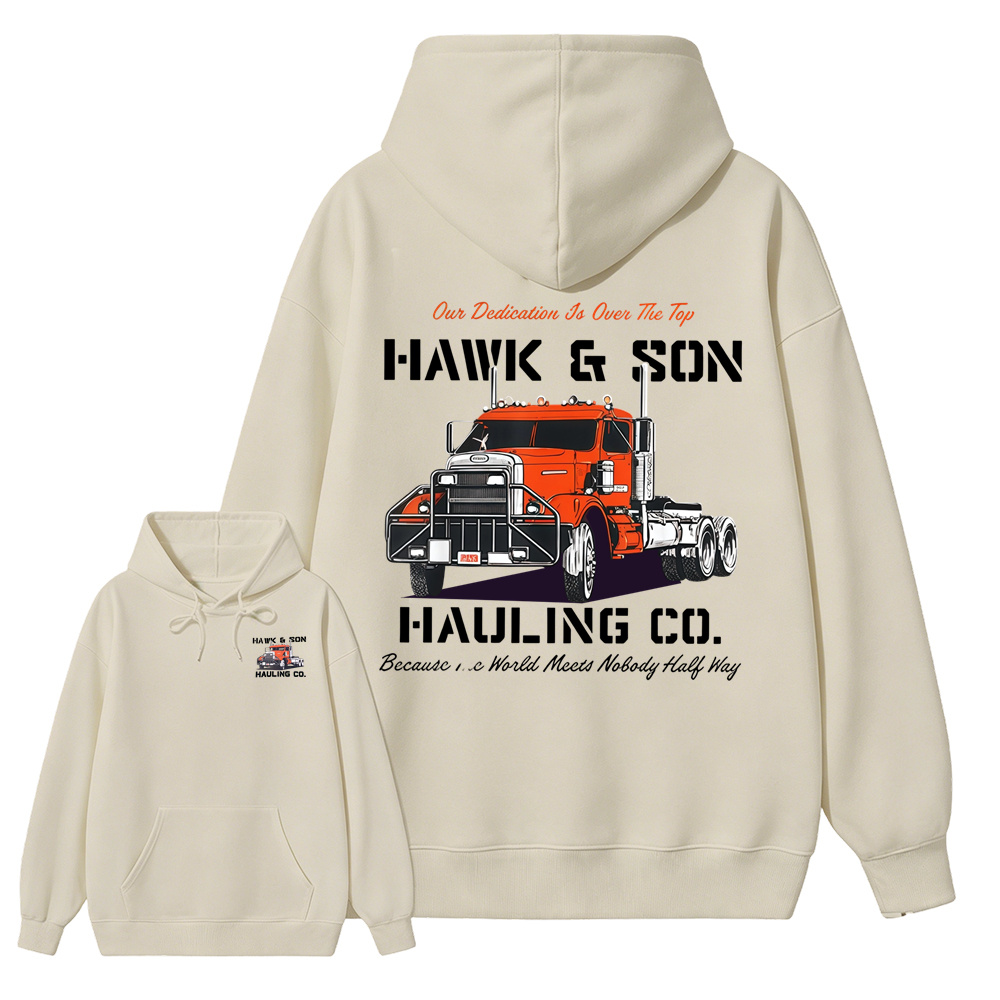 Hawk & Son Over The Top Semi Truck Graphic Hoodie