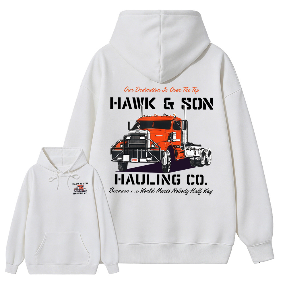 Hawk & Son Over The Top Semi Truck Graphic Hoodie
