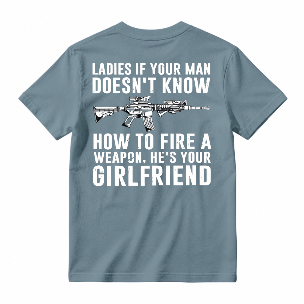 Funny Gun Safety Quote Graphic T-shirt