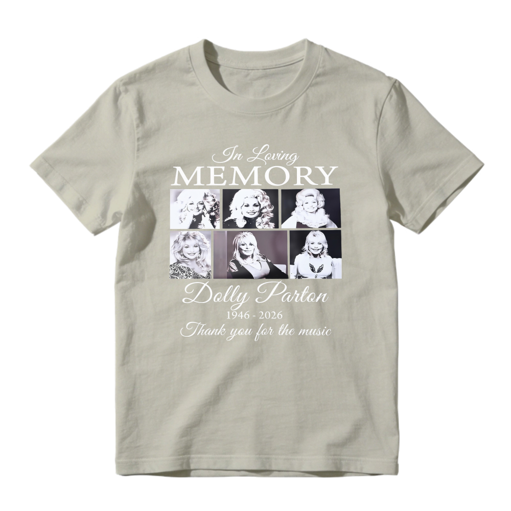 In Loving Memory Do lly Parton 1946-2026 Thank You For The Music Photo Collage Tribute Unisex Classic T-shirt