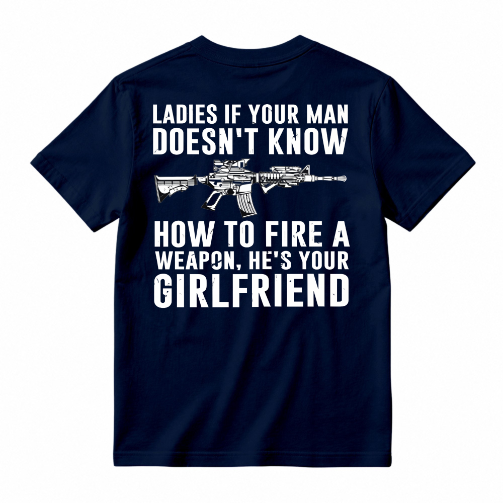 Funny Gun Safety Quote Graphic T-shirt