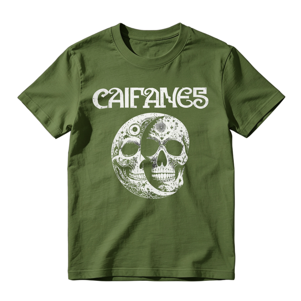 Cairanes Skull And Moon Graphic Unisex Classic T-shirt
