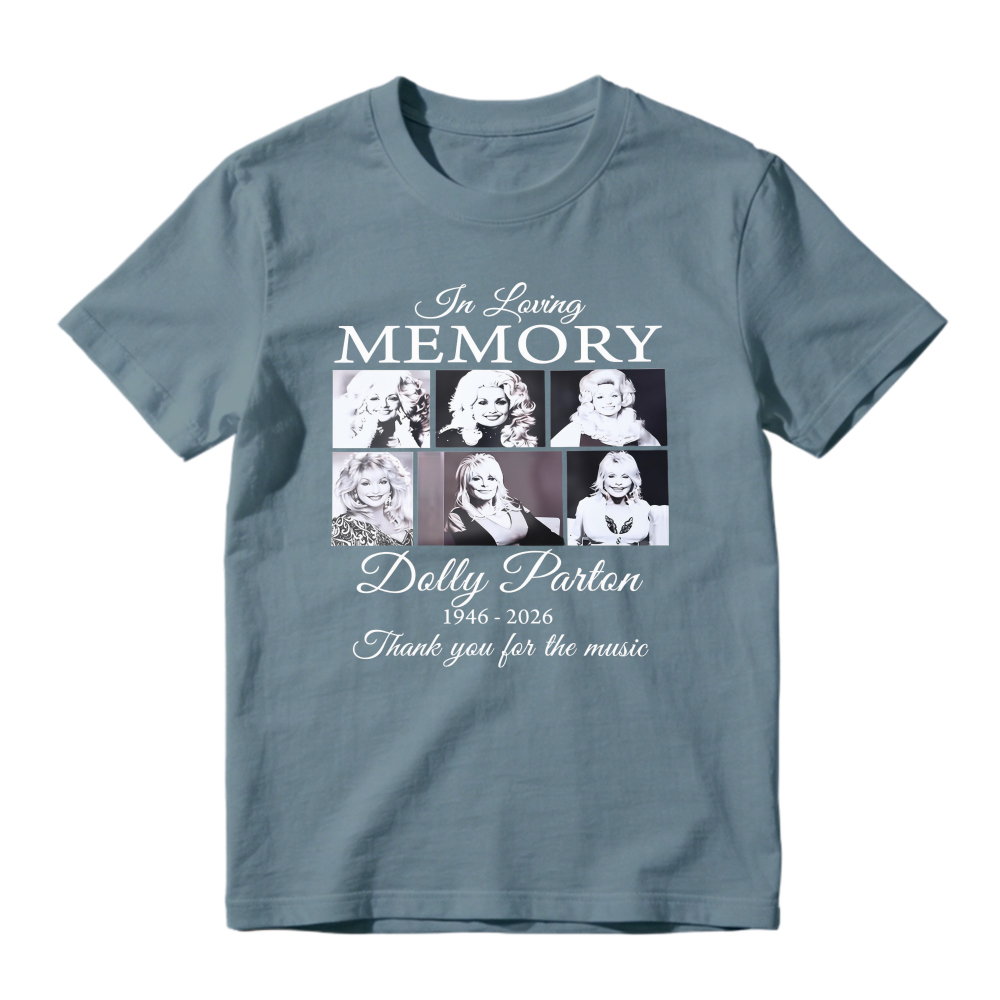 In Loving Memory Do lly Parton 1946-2026 Thank You For The Music Photo Collage Tribute Unisex Classic T-shirt