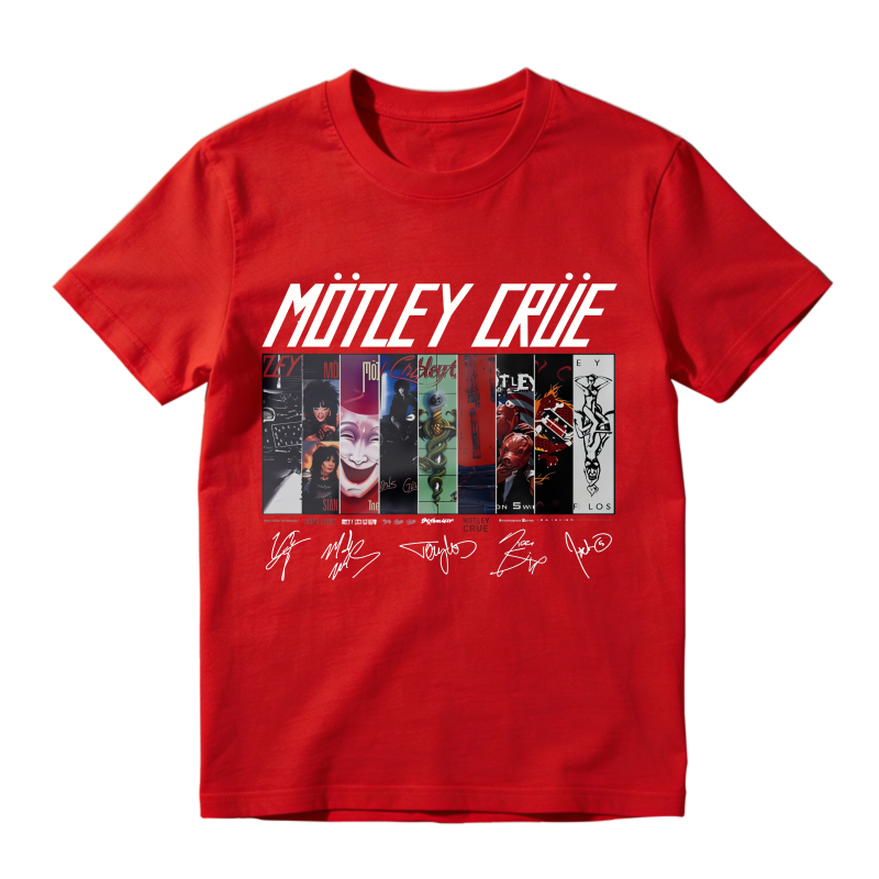Motley Crue Band Album Covers Art Unisex Classic T-shirt