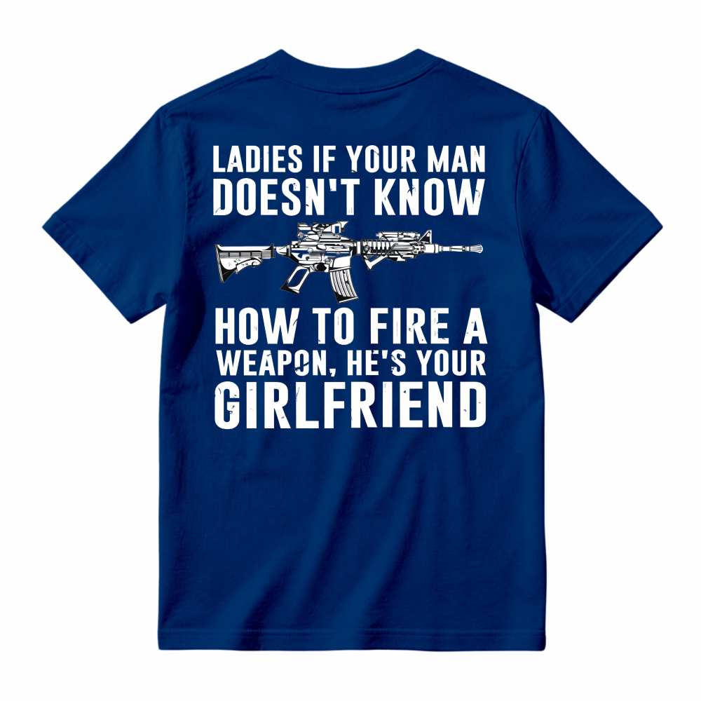 Funny Gun Safety Quote Graphic T-shirt