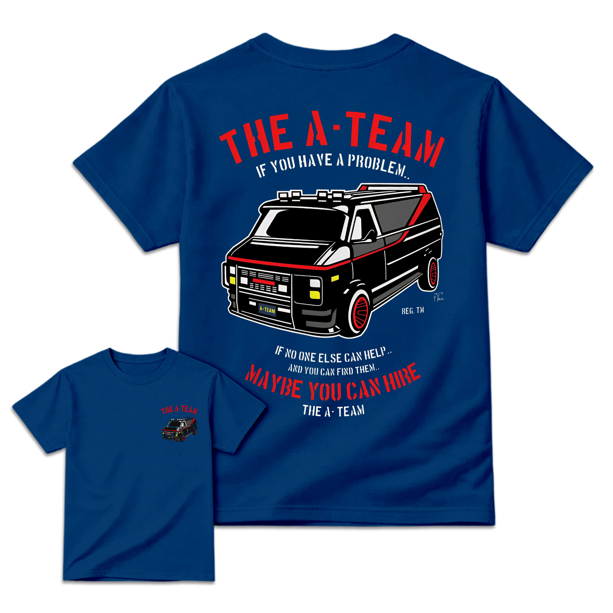 "Maybe You Can Hire" Retro Van Graphic T-Shirt