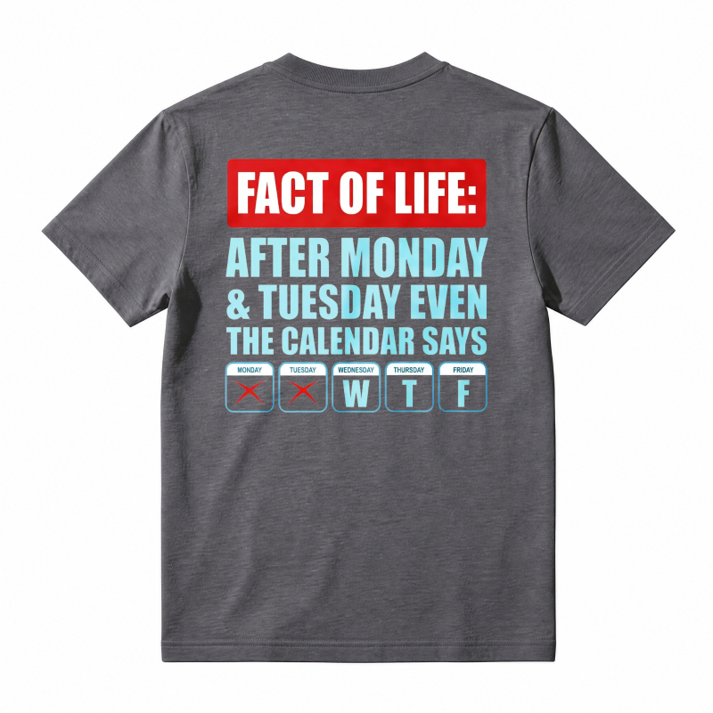 After Monday Tuesday WTF Funny Corporate Humor Graphic T-Shirt