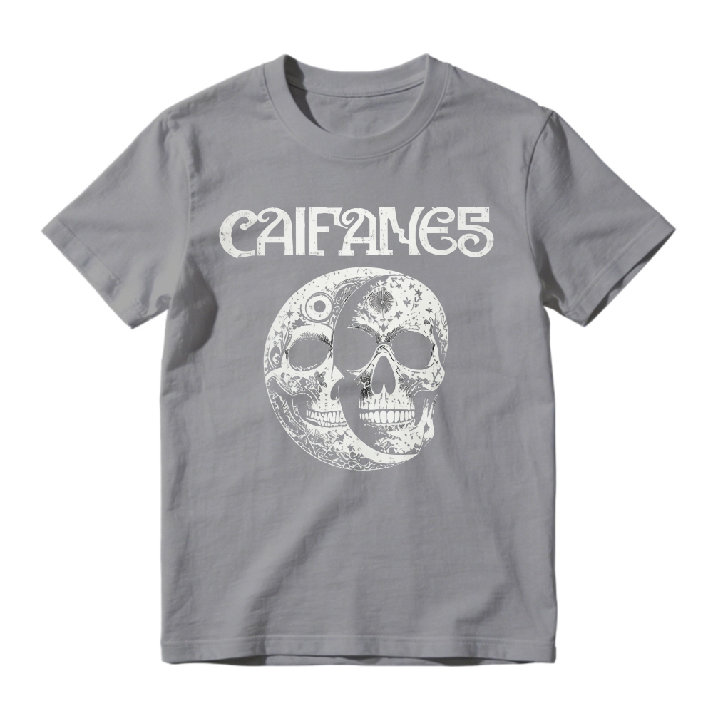 Cairanes Skull And Moon Graphic Unisex Classic T-shirt