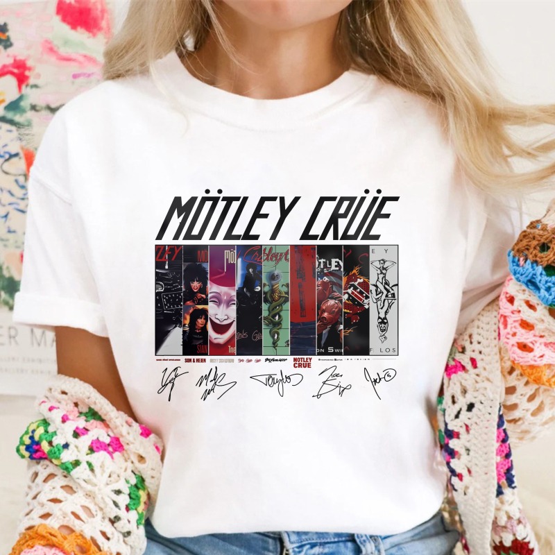 Motley Crue Band Album Covers Art Unisex Classic T-shirt