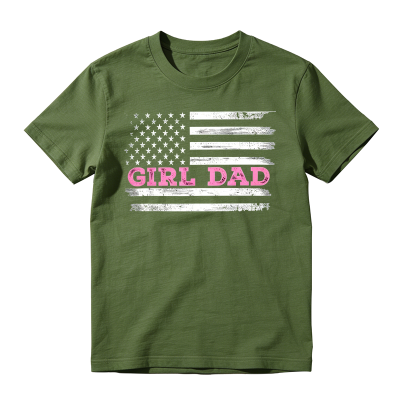 Girl Dad Comfortable Cotton T-shirt