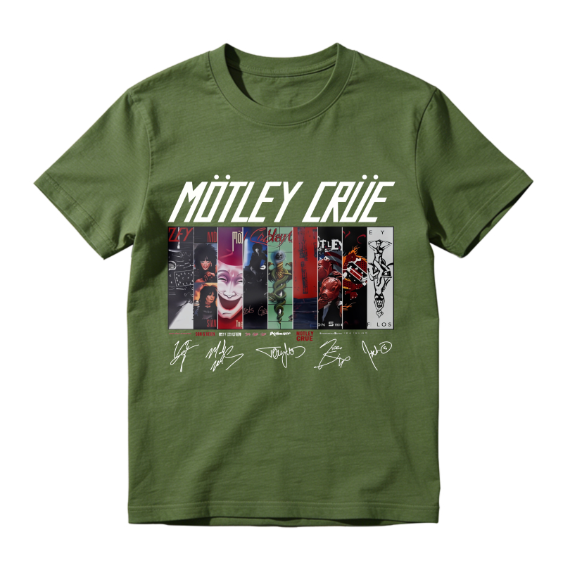 Motley Crue Band Album Covers Art Unisex Classic T-shirt