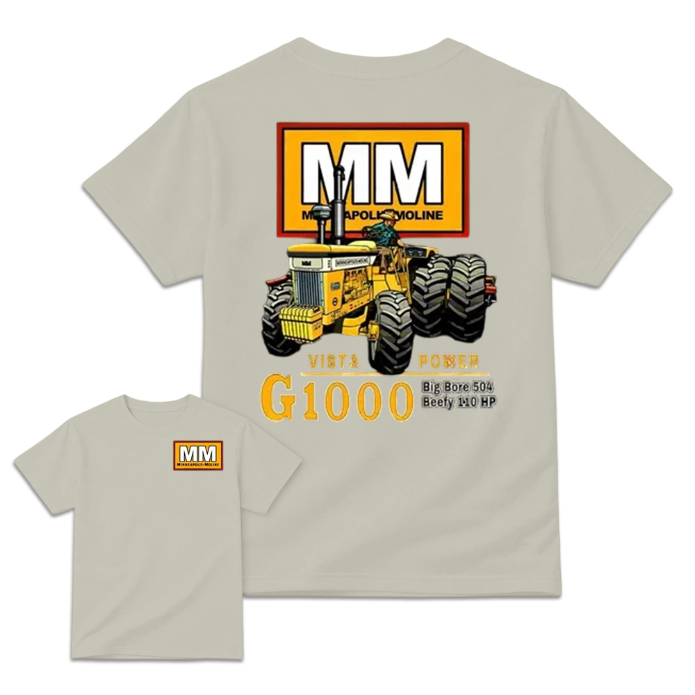 Minneapolis-Moline G1000 Vista Power Tractor Vintage Graphic T-Shirt