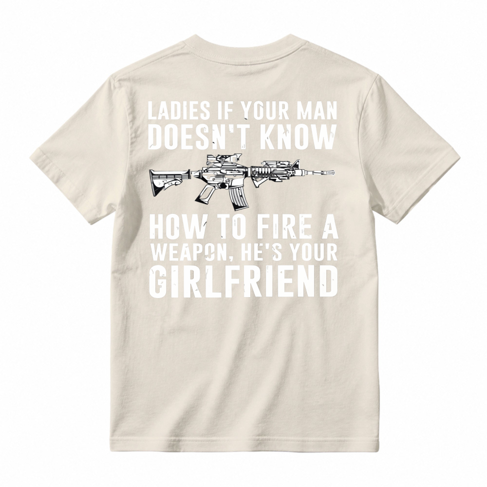 Funny Gun Safety Quote Graphic T-shirt