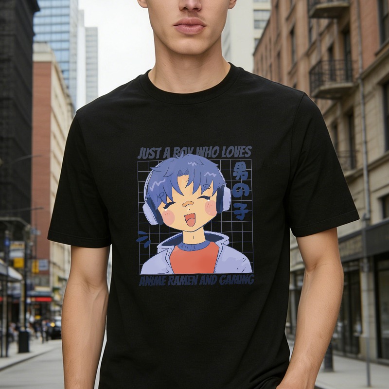 Just A Boy Who Loves Anime ramen And Gaming Unisex Classic T-shirt