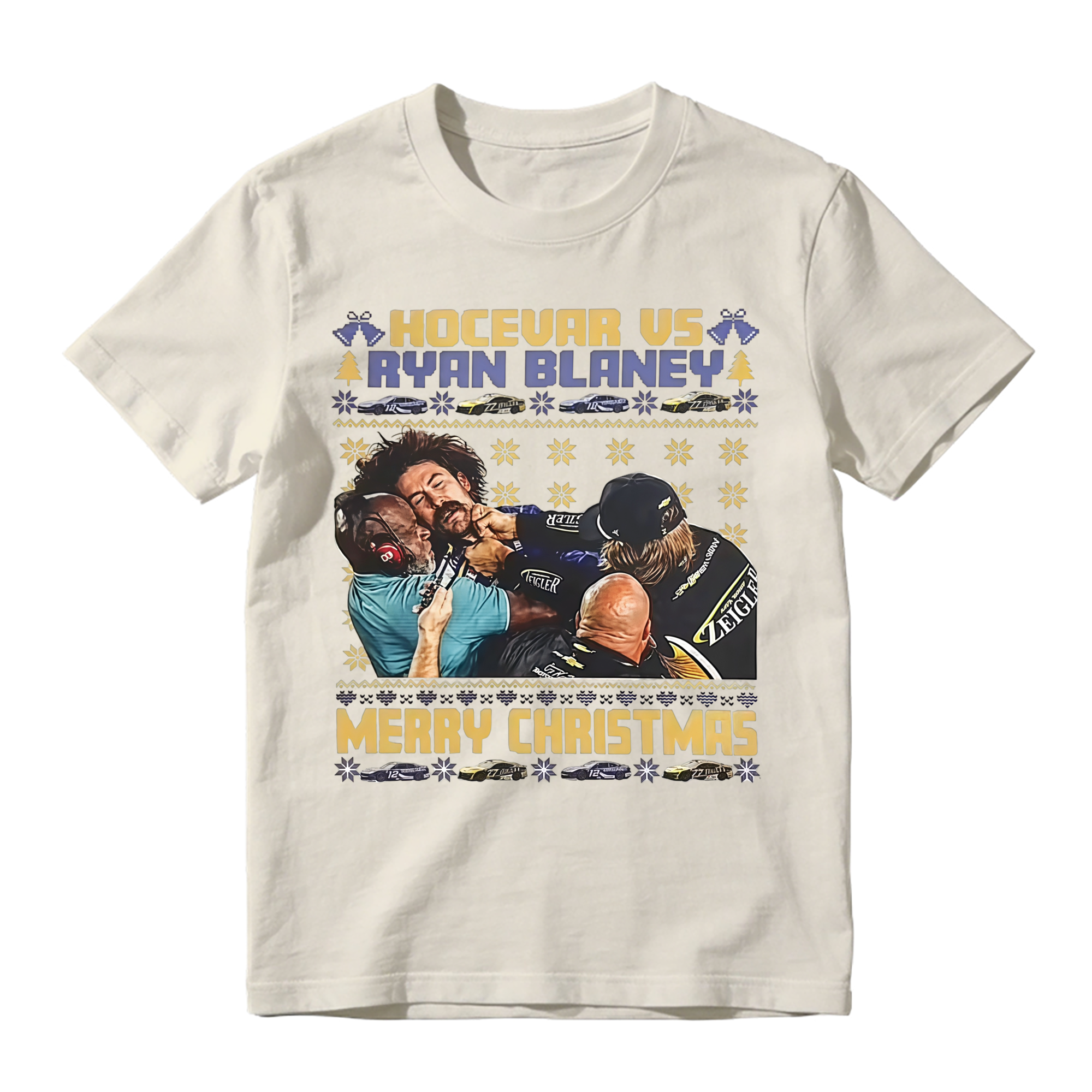 Racing Christmas Brawl Ugly Sweater T-Shirt