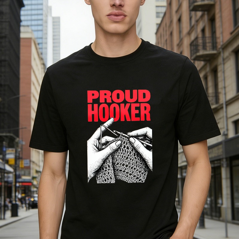 Proud Hooker Knitting Hands Graphic Unisex Classic T-shirt