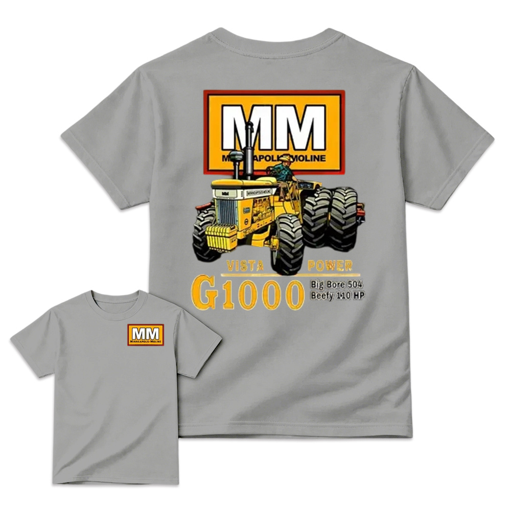 Minneapolis-Moline G1000 Vista Power Tractor Vintage Graphic T-Shirt