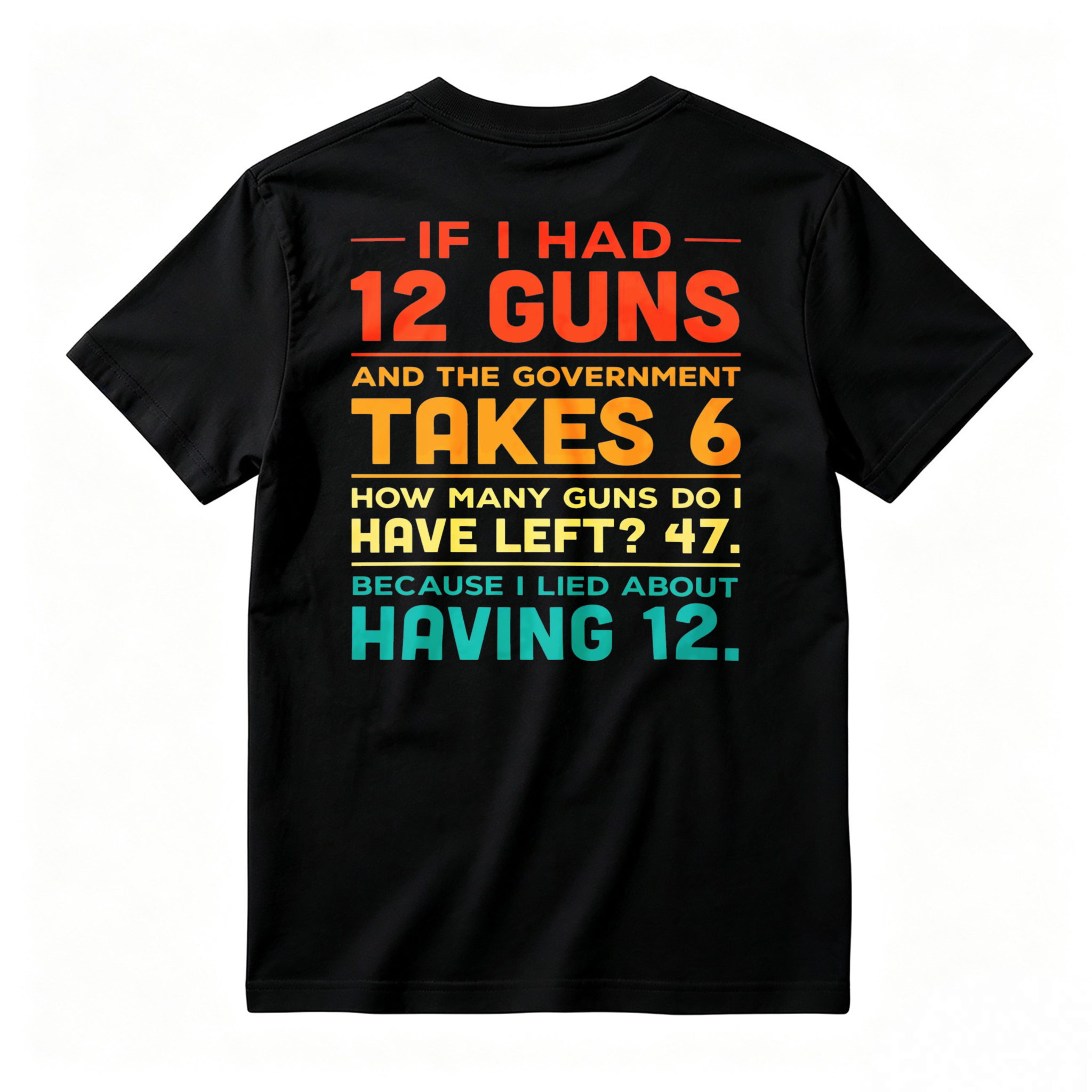 Funny Gun Owner Joke About Lying To Government T-shirt