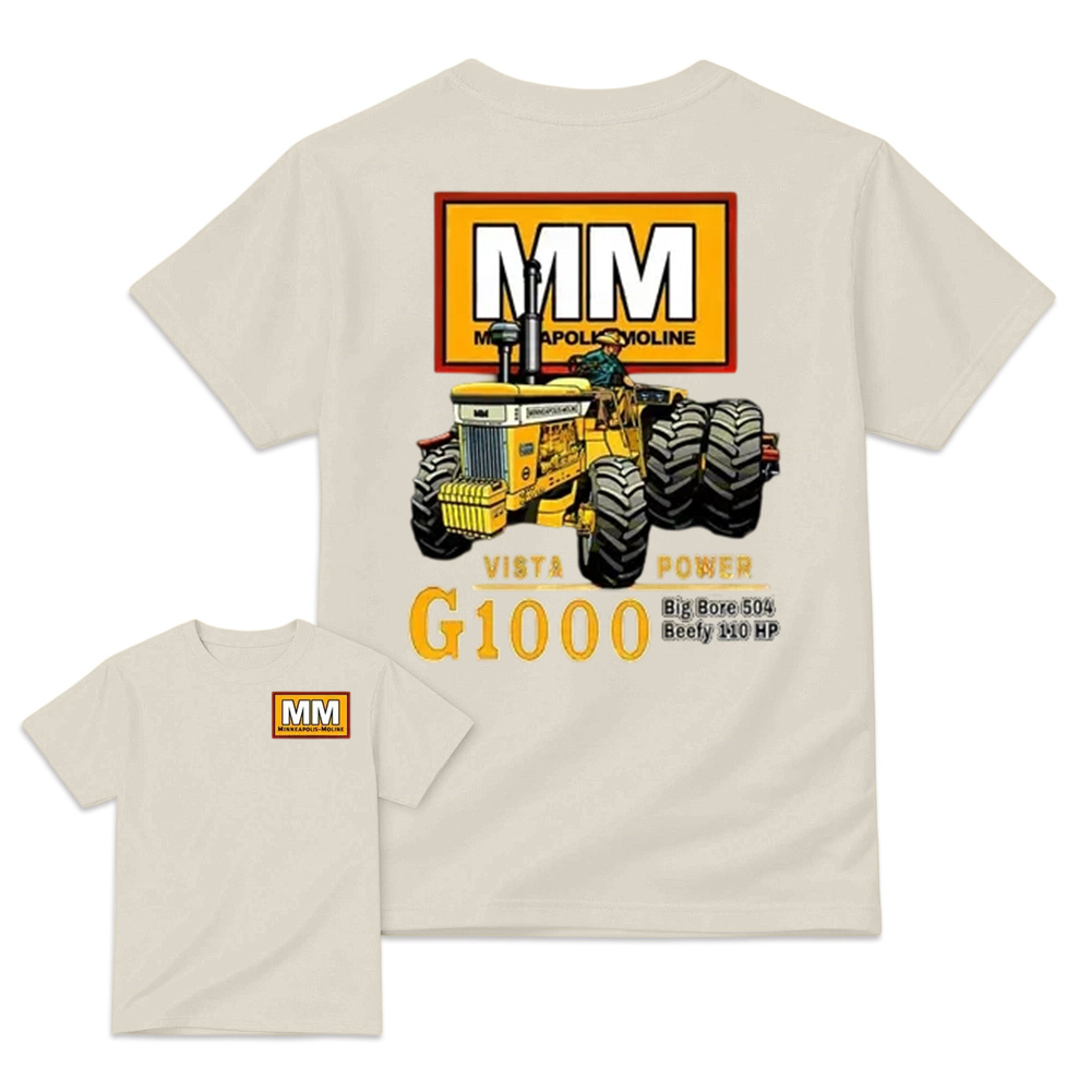 Minneapolis-Moline G1000 Vista Power Tractor Vintage Graphic T-Shirt
