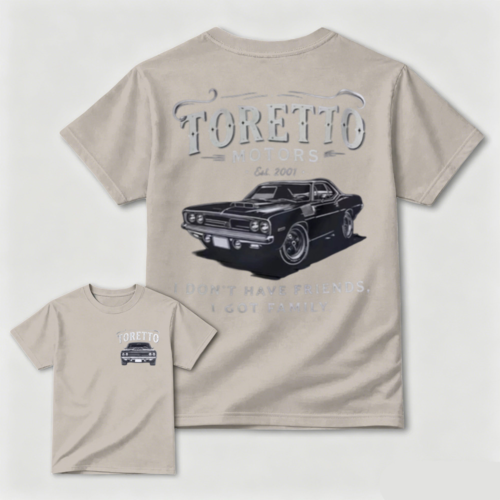 Toretto Motors Est2001 "Don't Have Friends" Fast Car Family T-shirt